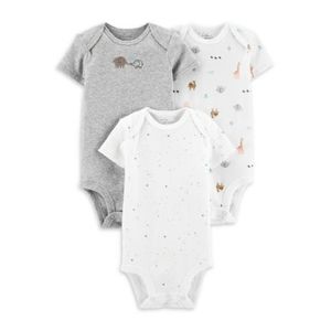 NWT Carter's Organic Bodysuit 3-Pack, Size 9M
